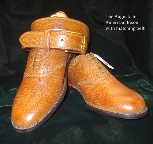Custom leather golf shoes