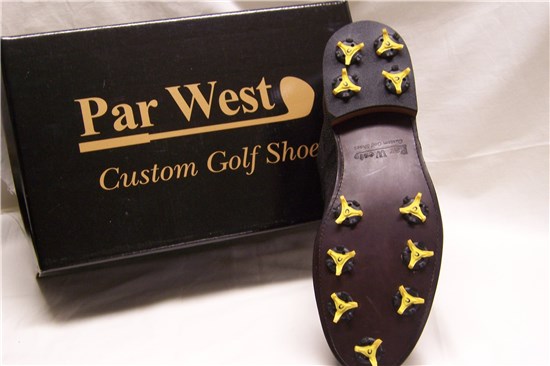 Par West golf shoe details