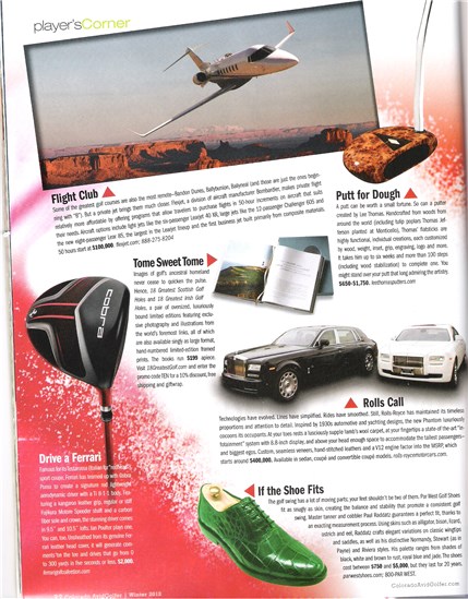 Avid Golfer Magazine Feature